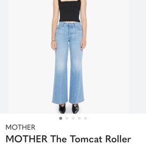 New MOTHER Light Blue Flare Wide leg Jeans